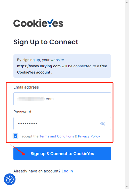 安裝cookieYes的操作步驟